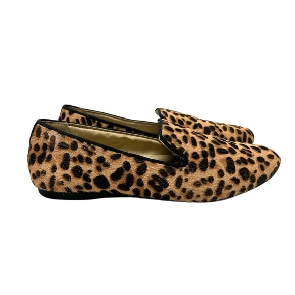 Birdies The Starling Cheetah Print Calf Hair Slip On Loafer Flats Women’s 6.5 - Picture 2 of 14